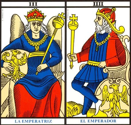 emperador y emperatriz tarot|La Emperatriz y el Emperador en el tarot